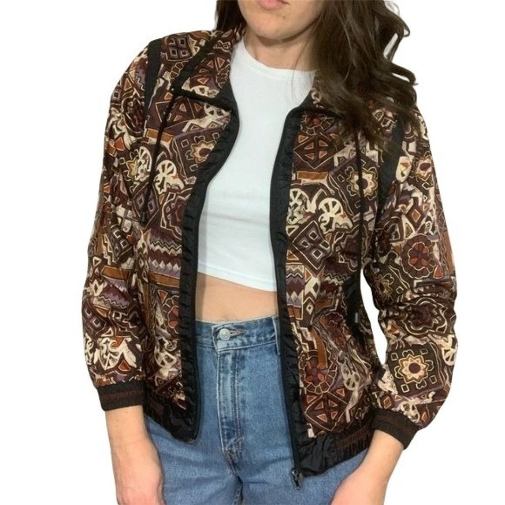 Vintage Multicolor Patterned Jacket